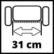 Einhell Аератор-скарифікатор акумуляторний GC-SC 36/31 Li PXC 18В 31см 10.9кг (без АКБ та ЗП) (3420660)