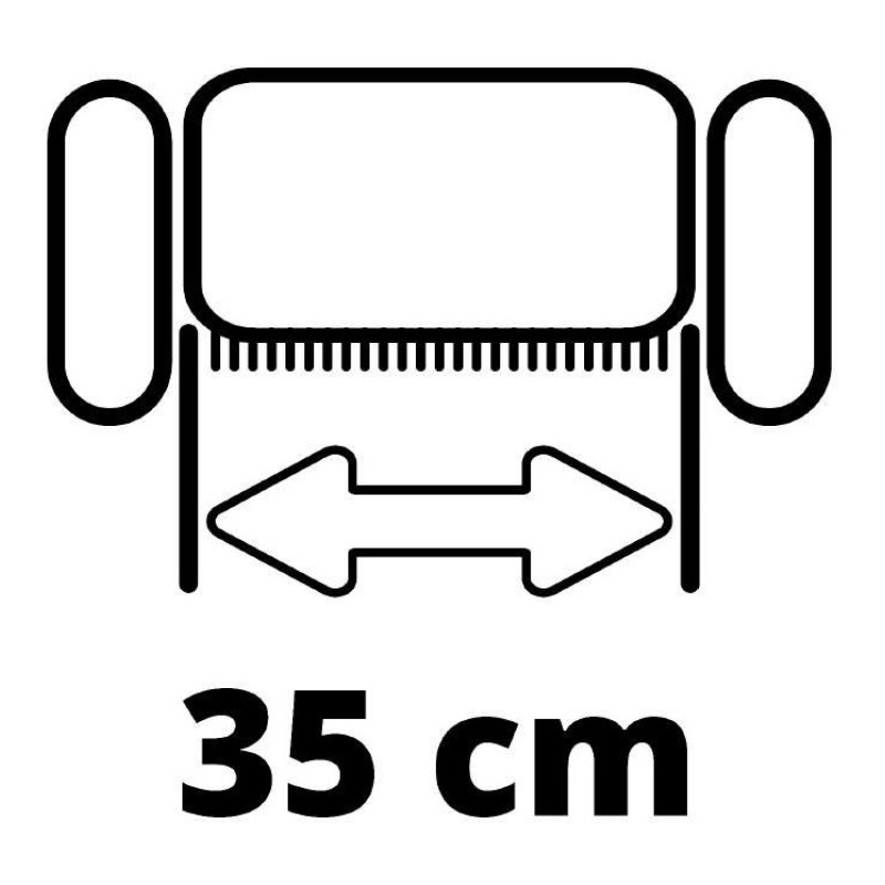 Einhell Аератор-скарифікатор акумуляторний GE-SC 36/35 Li - Solo 36В 35см безщітковий ножи 16шт 9.94кг (без АКБ та ЗП) (3420680)