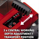 Einhell Аератор-скарифікатор акумуляторний GE-SA 36/35 Li - Solo 36В 35см безщітковий ножи 16шт 11.31кг (без АКБ та ЗП) (3420685)