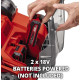 Einhell Аератор-скарифікатор акумуляторний GE-SA 36/35 Li - Solo 36В 35см безщітковий ножи 16шт 11.31кг (без АКБ та ЗП) (3420685)