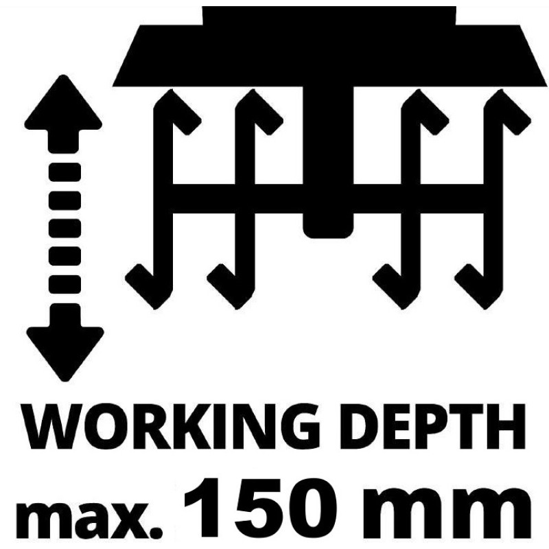 Einhell Культиватор акум GE-CR 18/20 Li E - Solo, 18В, PXC, шир. 20 см, глиб. 200 мм (3431210)