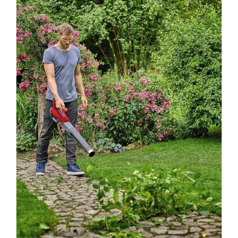Einhell Повітродув акумуляторний GP-LB 18/200 Li GK - Solo, 18В, 200км/г, 630м3/г, набір подовжувальний, 2.2кг, без АКБ і ЗП (3433550)