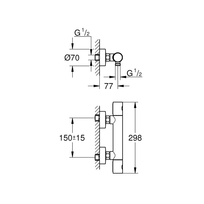 Grohe QuickFix Precision Get Термостат для душу (34773000)