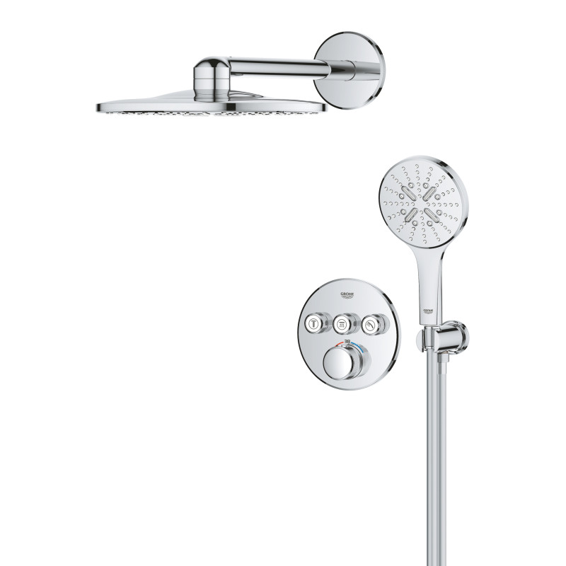 Душова система прихованого монтажу з термостатом Grohe Grohtherm SmartControl (34863000)