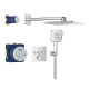 Grohe 34864000 GRT SmartControl Душова система на 3 виходи, квадратна, 310 T SmartControl Душова система на 3 виходи, квадратна, 310 (34864000)