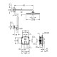Grohe 34868000 GRT Cube Душова система на 2 виходи,квадратна, 310 T Cube Душова система на 2 виходи,квадратна, 310 (34868000)