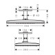 Axor SHOWER SOLUTIONS верхній душ 460*300мм 3jet, червоне золото, (35281310)