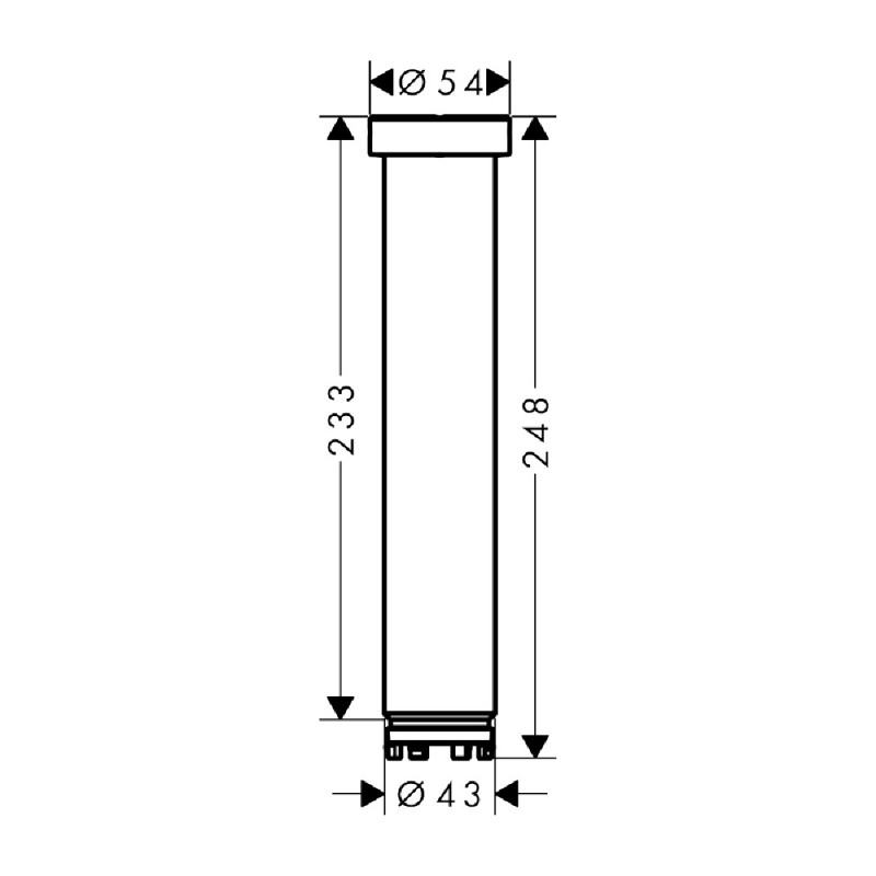 Axor SHOWER SOLUTIONS кріплення до стелі230мм, колірполірованне червоне золото, (35288300)