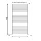 CORDIVARI Рушникосушка RDT Lisa 22 550/1400 білий (3551646101011)