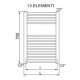CORDIVARI Рушникосушка RDT Lisa 22 Curvo 450/700 білий (3551646101041)