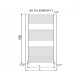 CORDIVARI Рушникосушка RDT Lisa 22 Curvo 450/1200 білий (3551646101045)
