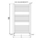 CORDIVARI Рушникосушка RDT Lisa 22 Curvo 450/1400 білий (3551646101049)