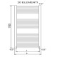 CORDIVARI Рушникосушка RDT Lisa 22 400/1200 білий (3551646101078)
