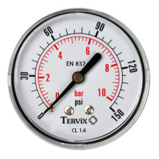 Tervix 355513 манометр Pro Line 50 0-10 бар 1/4