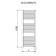 CORDIVARI Електрична рушникосушка Lisa 22 STD 1385x500 700 Вт (3581646100056)