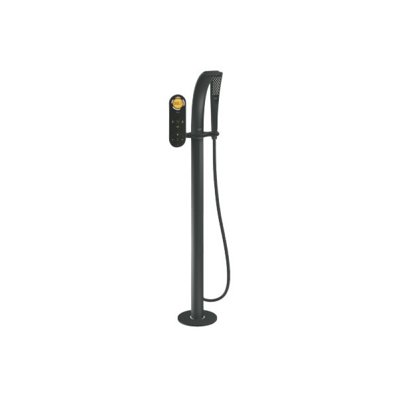 Grohe Ondus Смеситель для ванны, напольный цв. чёрный бархат, (36048KS0)