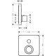 Axor ShowerSelect Термостат для душу, для одного споживача, хром, (36705000)