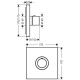 Axor ShowerSelect Square Термостат для душу, (36718000)