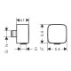 Axor SHOWER SOLUTIONS шлангове з'єднання FixFit Softcube, шліфоване золото, (36731250)