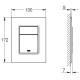 Grohe Skate CosmopolitanКлавіша змиву (колір-матовий хром), (37535P00)