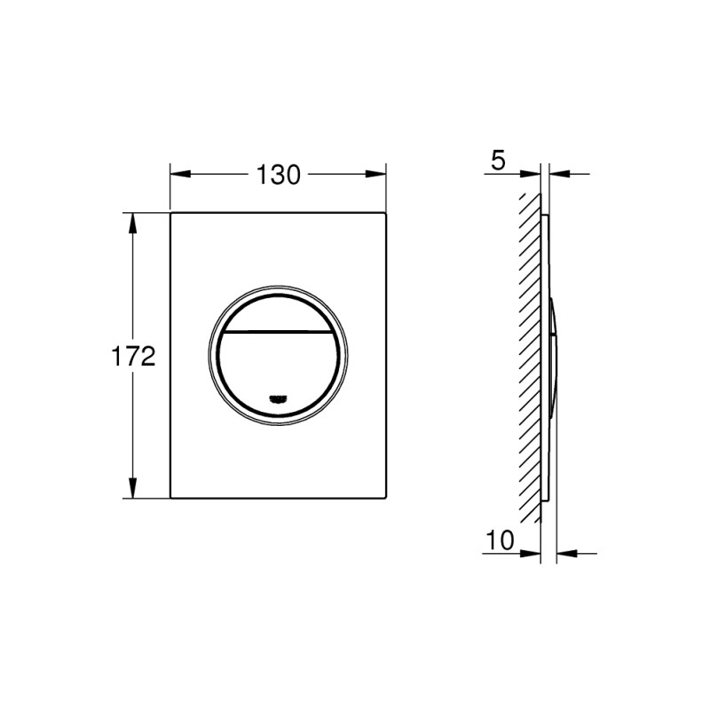 Grohe Nova Cosmopolitan Клавіша змиву (колір-хром), (37601000)