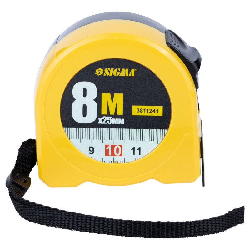 SIGMA Рулетка Color 8м×25мм (3811241)