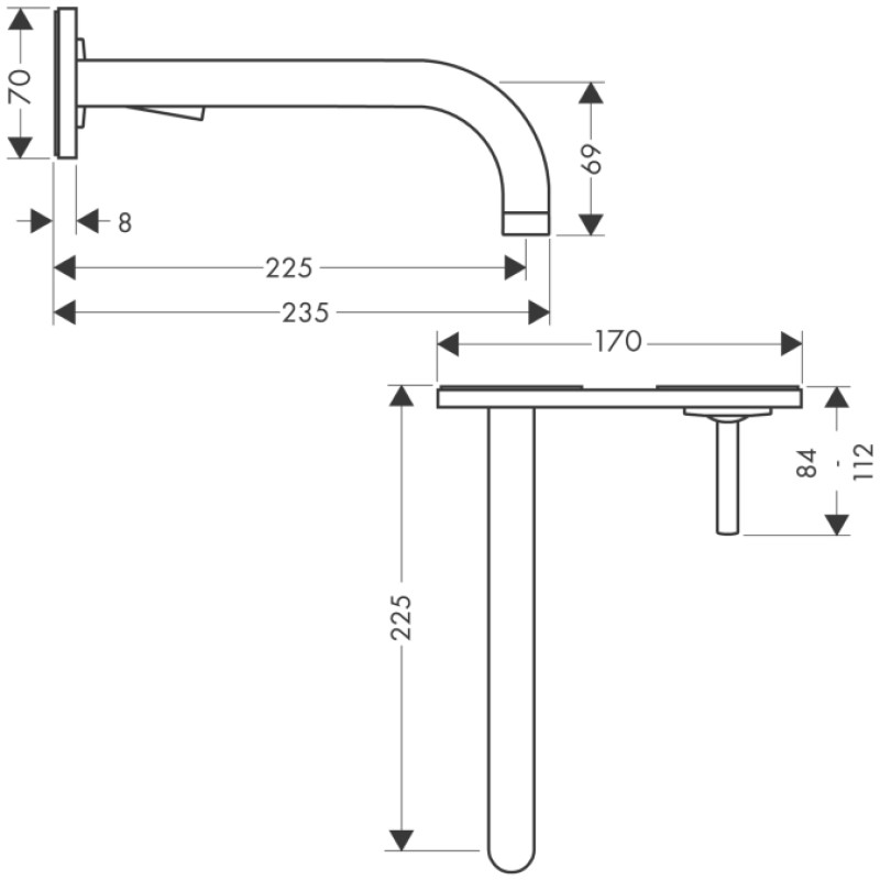 Axor Змішувач для раковини Hansgrohe Uno2 (38115000)