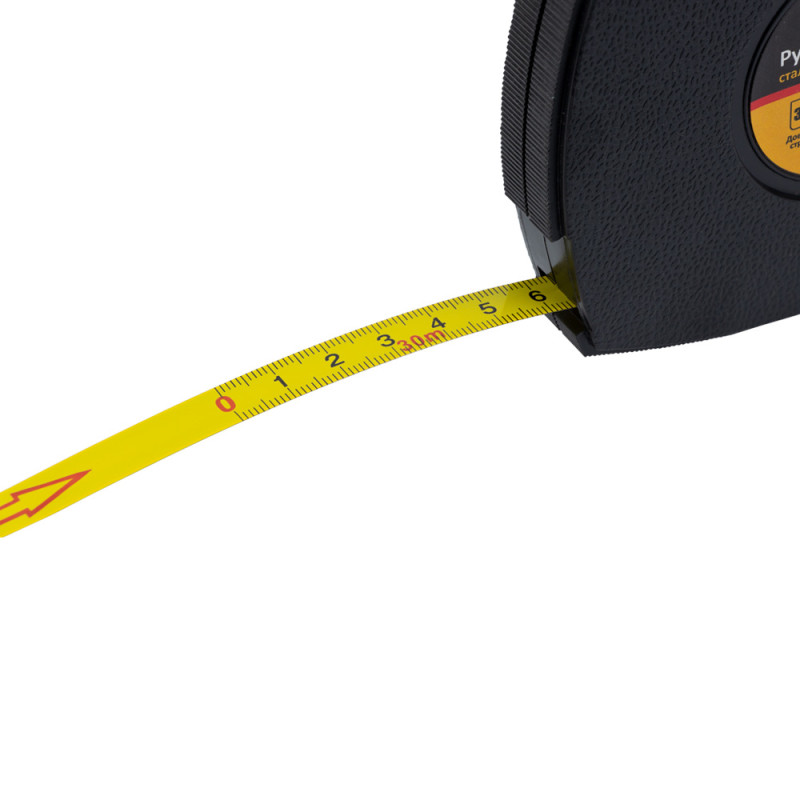 SIGMA Рулетка сталева стрічка 30м×10мм (чорна) (3816301)