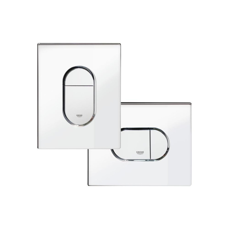 Grohe 38844000 Arena Cosmopolitan, накладна панель змиву унітазу, хром ena Cosmopolitan, накладна панель змиву унітазу, хром (38844000)