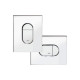 Grohe 38844000 Arena Cosmopolitan, накладна панель змиву унітазу, хром ena Cosmopolitan, накладна панель змиву унітазу, хром (38844000)