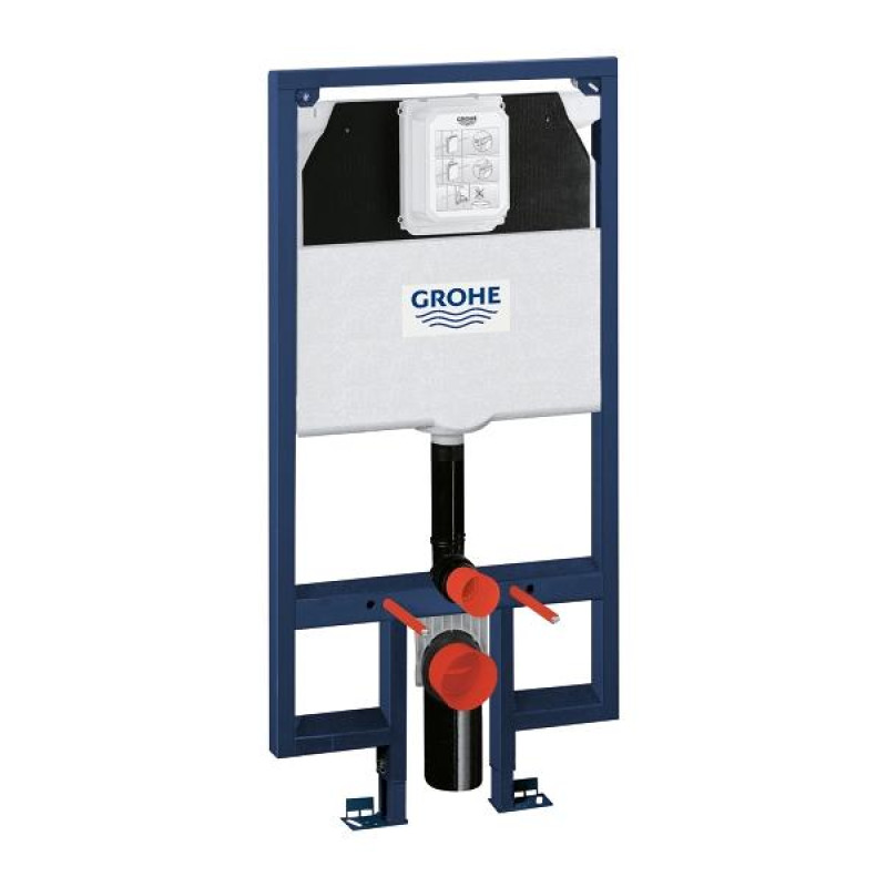 Grohe Rapid SL Инсталляція для підвісного унітаза для невеликих ванних кімнат, змивний бачок 80 мм, (38994000)