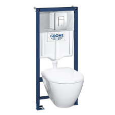 Grohe Інсталяція для унітазу SOLIDO Perfect набір 4в1 з унітазом із сидінням Soft-clos (39186000)