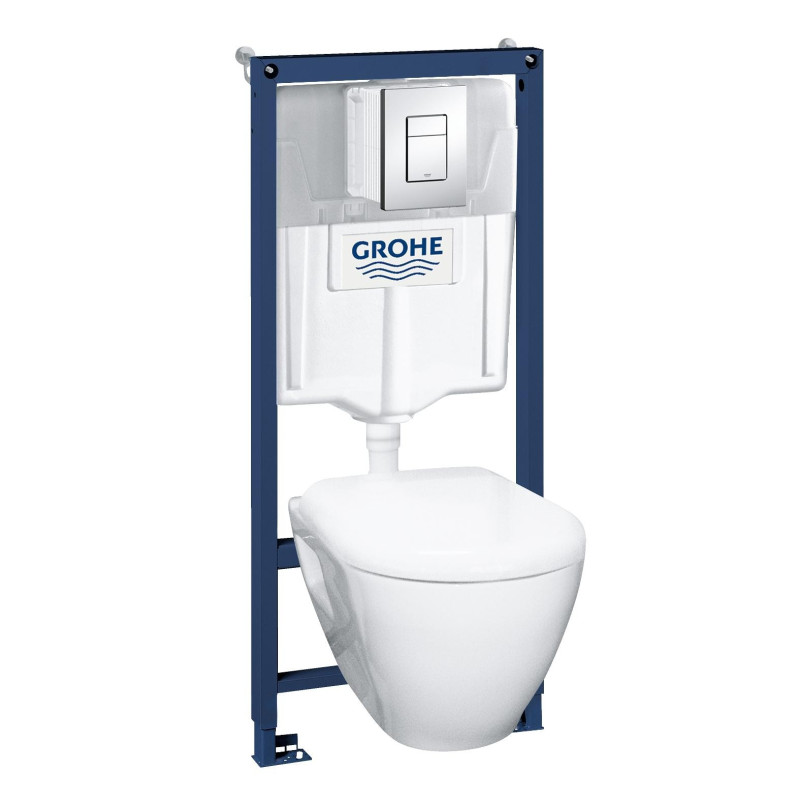 Grohe Інсталяція для унітазу SOLIDO Perfect набір 4в1 з унітазом із сидінням Soft-clos (39186000)