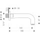 Axor Citterio, 3 / 4 (хром) - вилив для ванни HANSGROHE 39410000, (39410000)