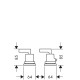 Axor Citterio Змішувач термостатичний на борт ванни, (39482000)