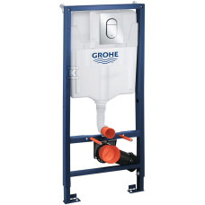 Grohe Інсталяція для підвісного унітазу 3 в 1 Rapid SL + кнопка Arena Cosmopolitan S (39504000)