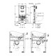 Система інсталяції для унітазу 3 в 1 Grohe Rapid SLX (39598000)
