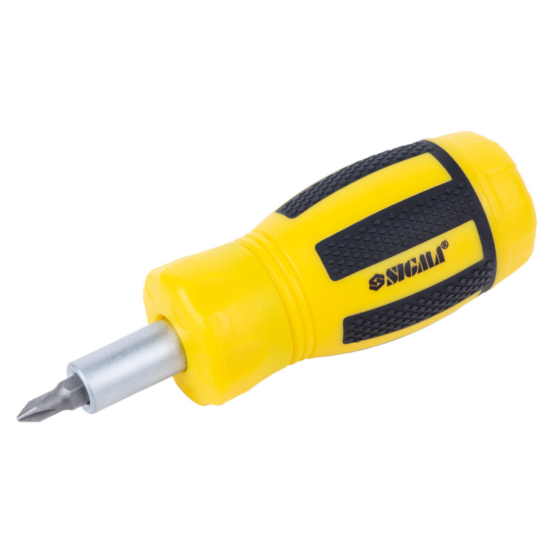 SIGMA Викрутка з реверсом MINI + біти 6шт CrV (4001811)