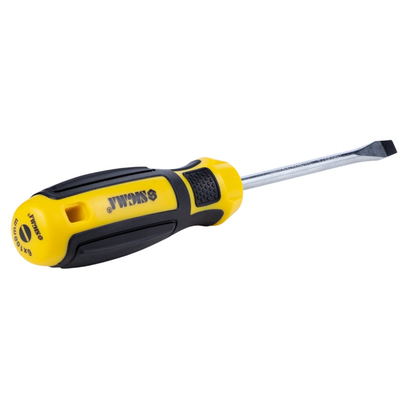 SIGMA Викрутка шліцьова SL 6.0×100мм CrV Mega (4009251)