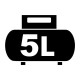 Einhell Компресор повітряний TE-AC 18/75 Li OF - Solo, акумуляторний 18В PXC, 8бар, 75л/хв, бак 5л, 7.76кг, (без АКБ та ЗП) (4020410)