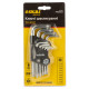 SIGMA Ключі TORX 9шт T10-T50 мм CrV (короткі з отвором) (4022211)