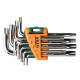 Grad Ключі TORX 9шт T10-T50мм CrV (короткі з отвором) (4022275)