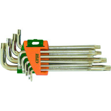 Grad Ключі TORX 9шт T10-T50мм CrV (середні з отвором) (4022285)