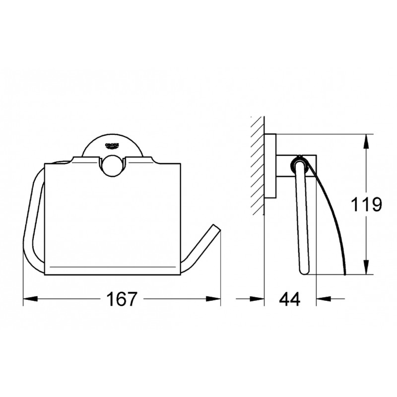 Grohe 40367001 Essentials Тримач паперу sentials Тримач паперу (40367001)