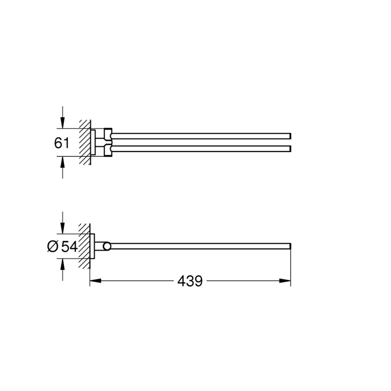 Grohe Essentials тримач для рушника (40371AL1)