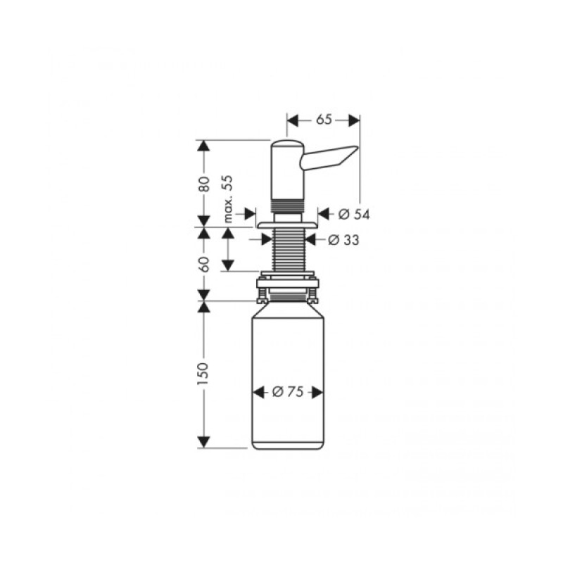 Hansgrohe Диспенсер для миючого засобу, (40418000)