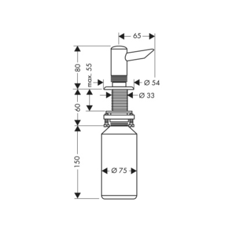 Hansgrohe Дозатор для рідкого мила, (40418800)