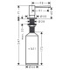 Hansgrohe A41 диспенсер для мила, хром, (40438000)