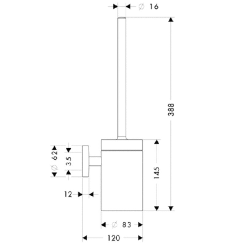 Hansgrohe Logis Йоржик для унітазу, (40522820)