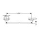 Grohe 40688AL1 Essentials Тримач для рушників, графіт sentials Тримач для рушників, графіт (40688AL1)